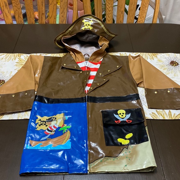 Kidorable Impermeabile Originale Per Bambini A Tema Gatto Fortunato, Con Tasca A Forma Di Pesce, PU Lavabile, Per Ragazze E Ragazzi - 2
